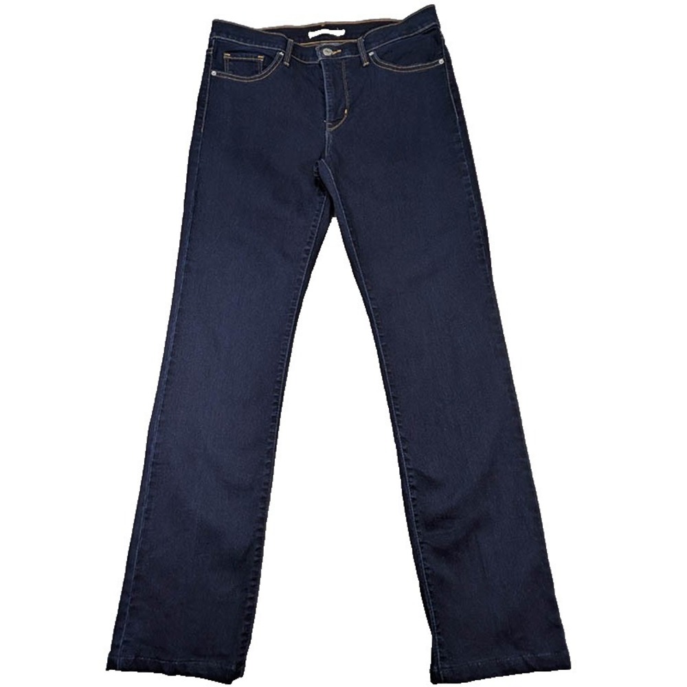 Levi's 314 Straight Jeans Womens 31 Blue Shaping Quiet Luxury Preppy Capsule‎